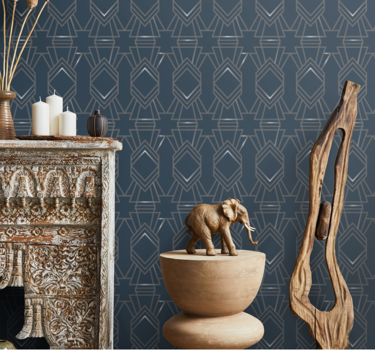 Carta da parati classica rombo art déco - TenStickers