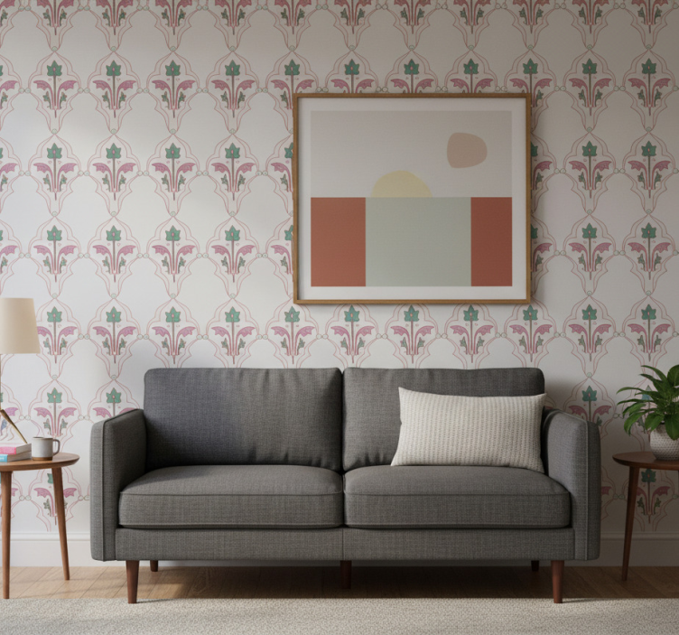 Carta da parati floreale design floreale formale - TenStickers