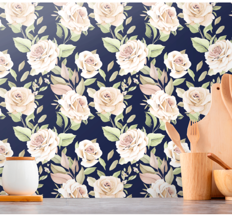 Carta da parati floreale elegante composizione floreale - TenStickers