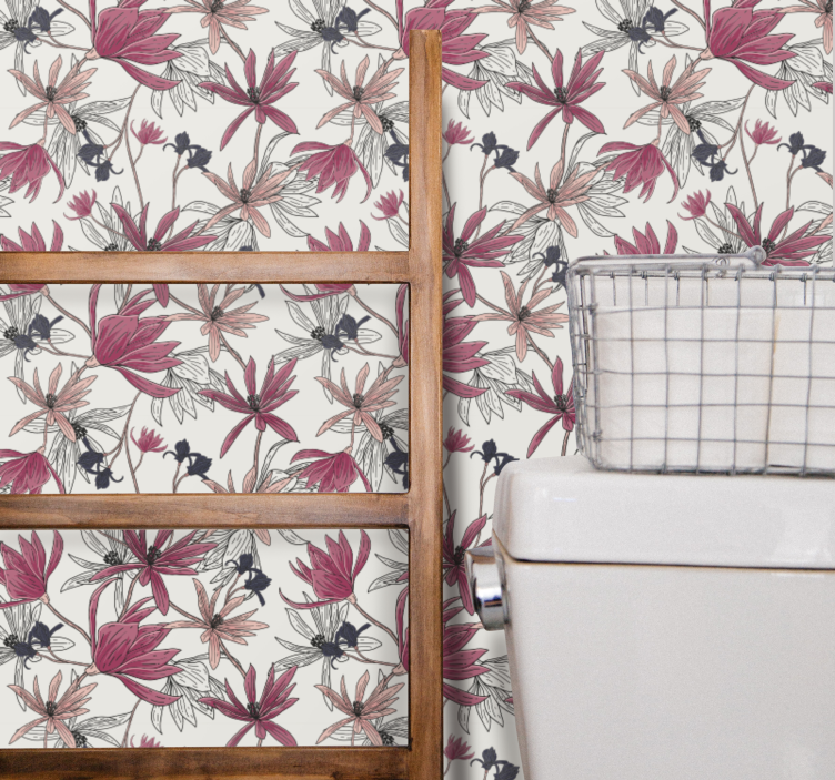 Carta da parati floreale esposizione botanica floreale - TenStickers