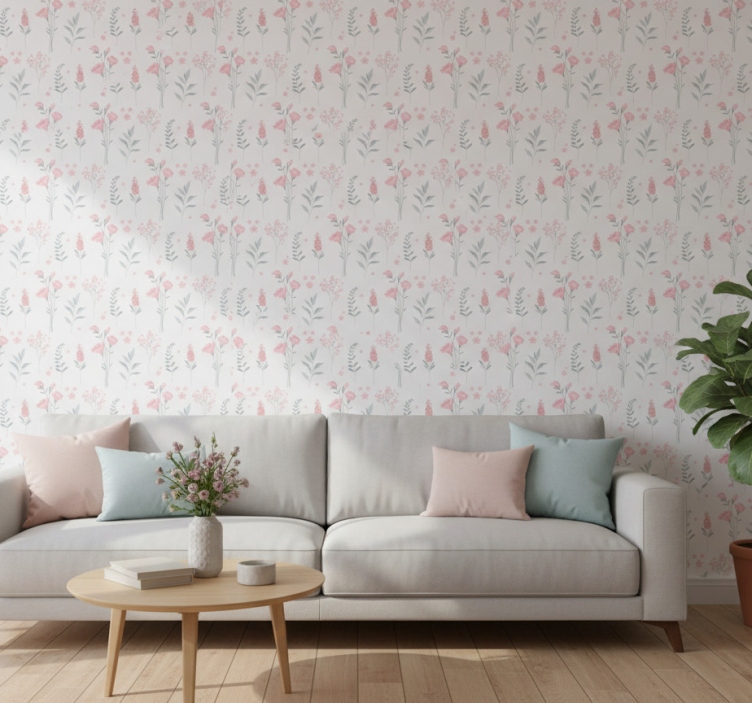 Carta da parati floreale fiori di ciliegio rosa - TenStickers
