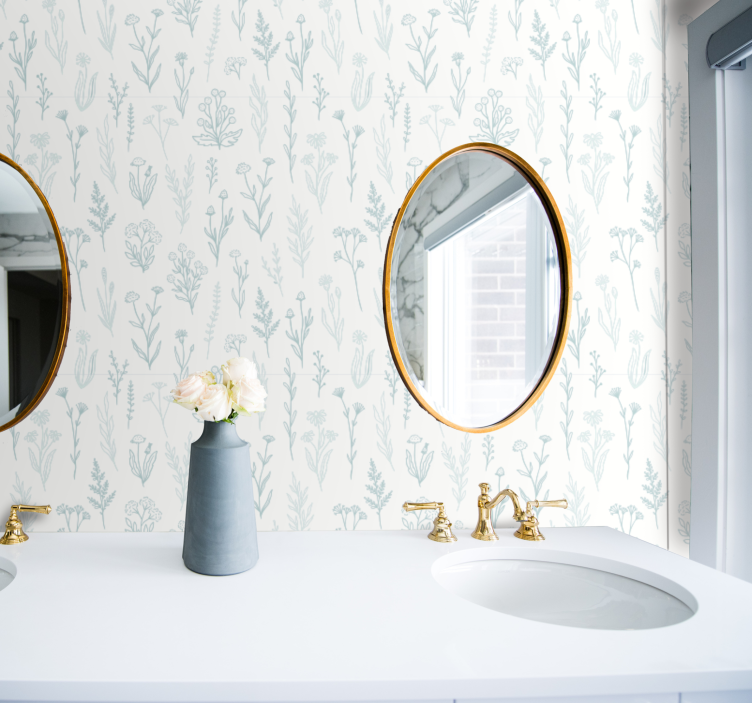 Carta da parati floreale flora botanica - TenStickers