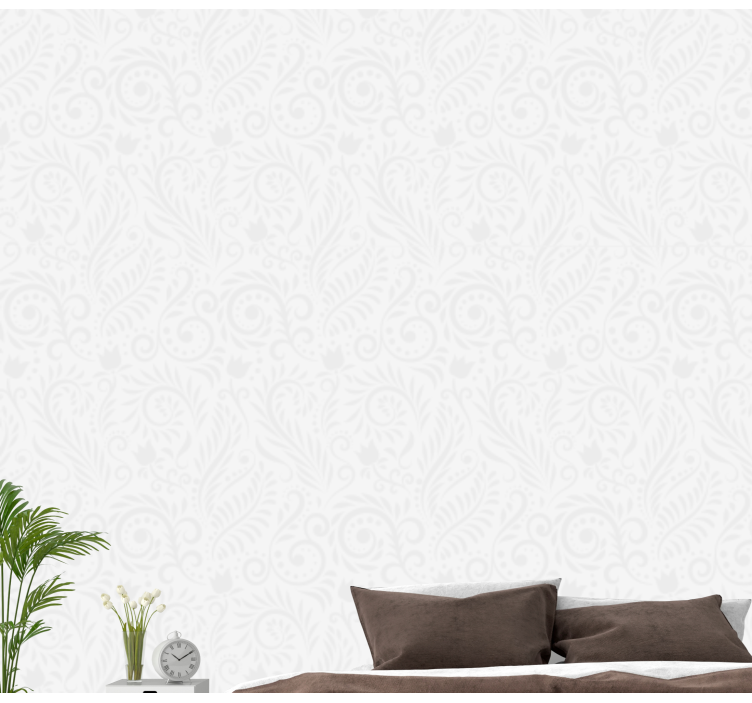 Carta da parati floreale volute ornamentali - TenStickers