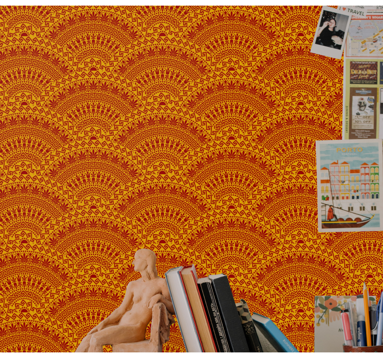 Carta da parati geometrica motivi geometrici ad arco - TenStickers