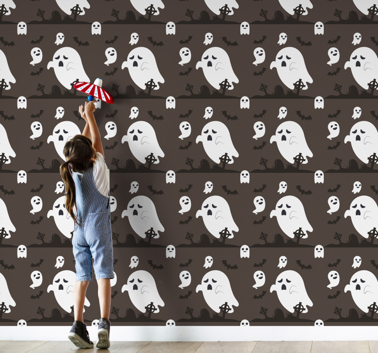 Carta da parati Halloween spaventi spettrali - TenStickers