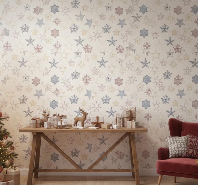 Carta da parati natalizia natale naturale - TenStickers