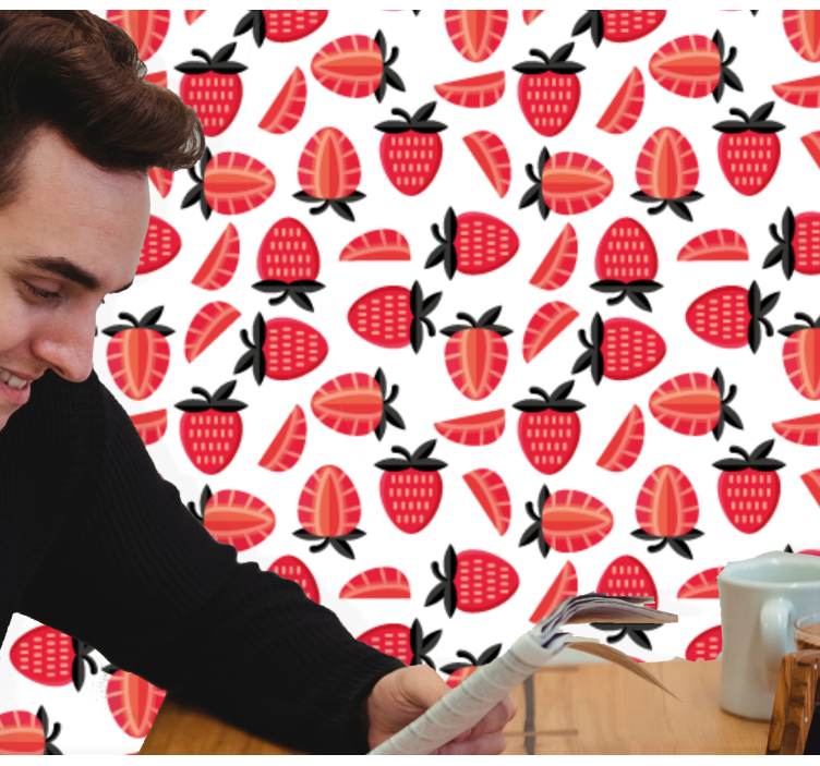 Carta da parati natura modello di bacche - TenStickers