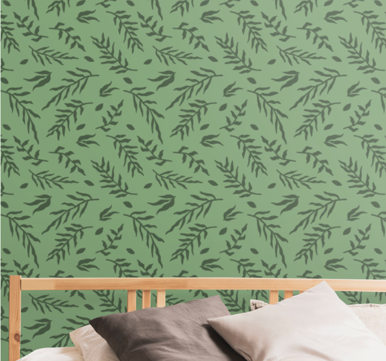 Carta da parati natura motivo a vite fogliata - TenStickers