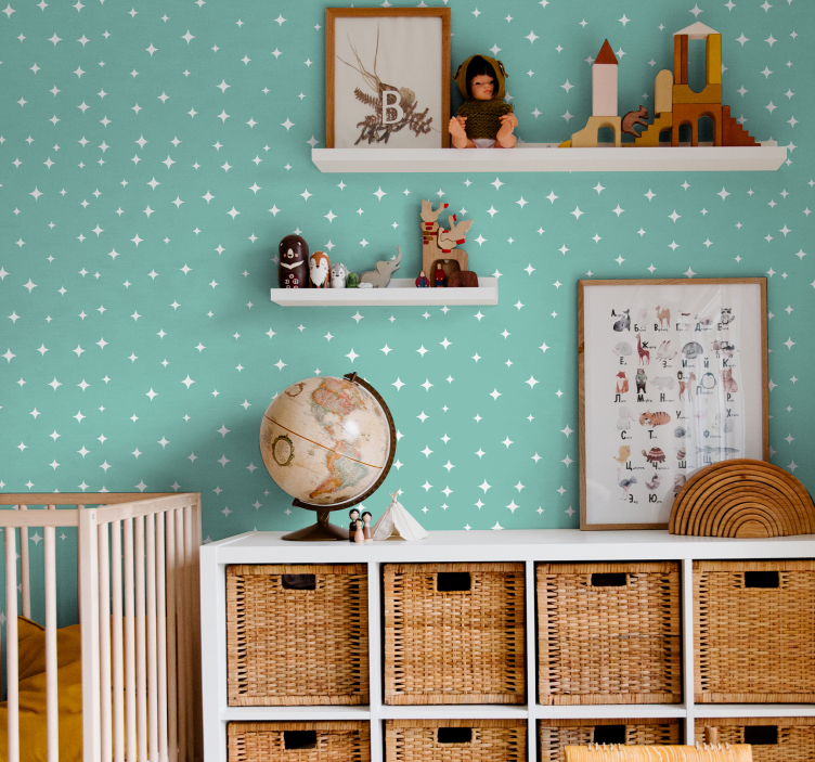 Carta da parati stelle motivo stellato - TenStickers