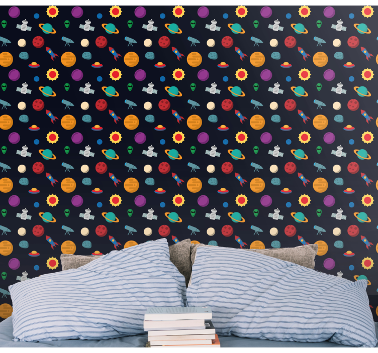 Carta da parati stelle scena di avventura cosmica - TenStickers