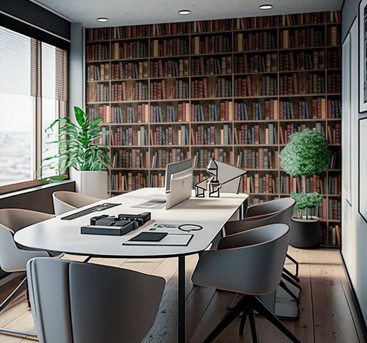 Carta da parati per ufficio libri di bibliotecaLibri della biblio - TenStickers