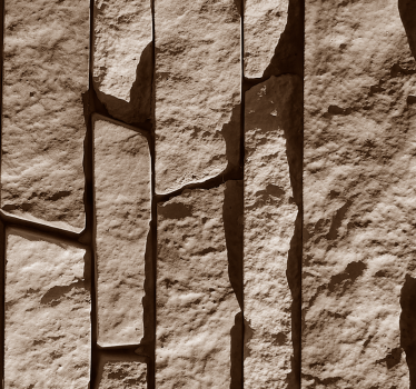Carta da parati texture effetto pietra impilata - TenStickers