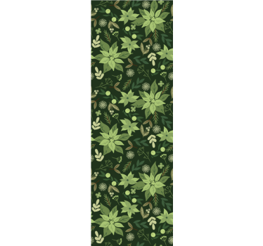 Carta da parati foglie modello naturale verde - TenStickers