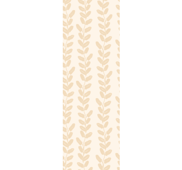 Carta da parati foglie rametti verticali beige - TenStickers