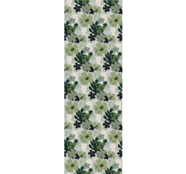 Carta da parati floreale motivo verde lussureggiante - TenStickers