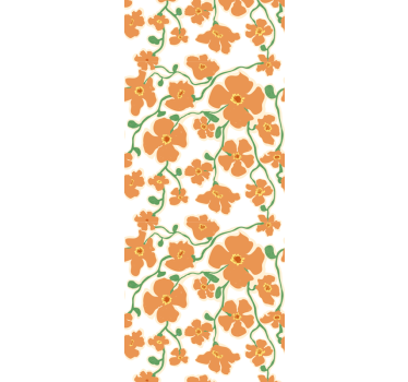 Carta da parati floreale design floreale fiorito - TenStickers