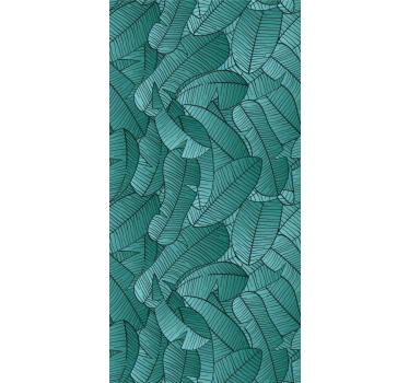 Carta da parati foglie esposizione di fogliame tropicale - TenStickers