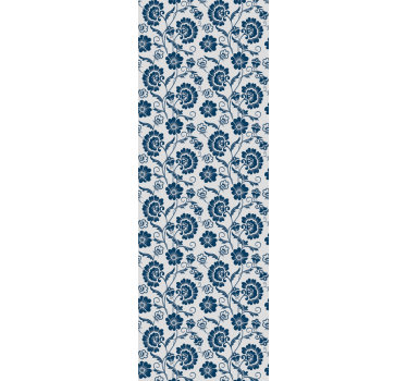 Carta da parati floreale design a vite floreale - TenStickers
