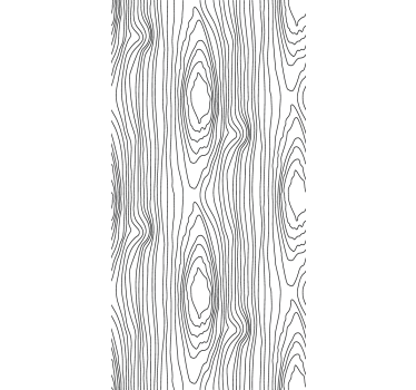 Carta da parati effetto legno anelli lineari degli alberi - TenStickers