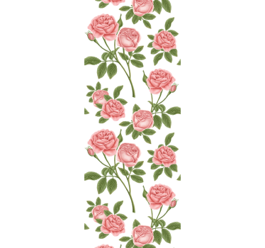 Carta da parati floreale rosa pink - TenStickers