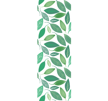 Carta da parati foglie elementi botanici verdi - TenStickers