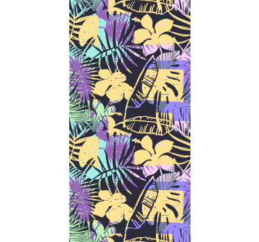 Carta da parati natura armonia floreale tropicale - TenStickers