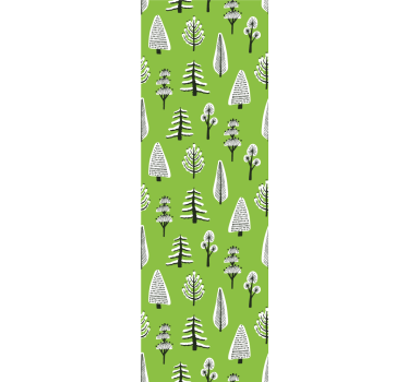Carta da parati natura disposizione di alberi verdi - TenStickers