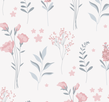 Carta da parati floreale stile giardino fiorito - TenStickers