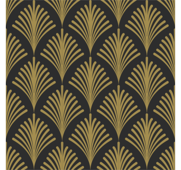 Carta da parati vintage texture il glamour dorato degli anni '20 - TenStickers
