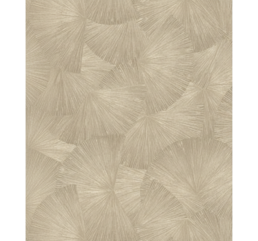 Carta da parati foglie ventaglio astratto chic tan - TenStickers