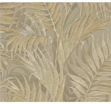 Carta da parati foglie texture palma beige - TenStickers