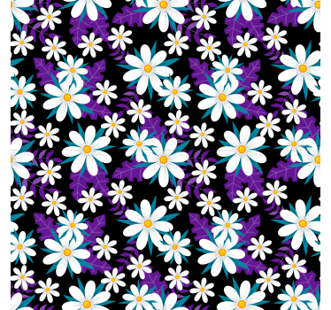 Carta da parati natura vetrina floreale colorata - TenStickers