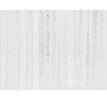 Carta da parati effetto legno motivo bianco vintage - TenStickers