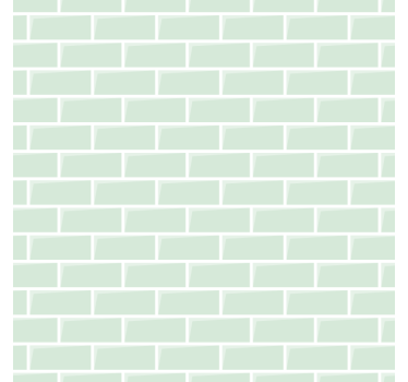 Carta da parati mattoni motivo verde elegante - TenStickers