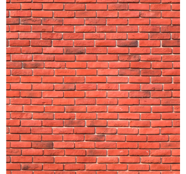 Carta da parati mattoni rosso realistico - TenStickers