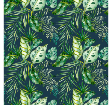 Carta da parati texture design vegetale giungla - TenStickers