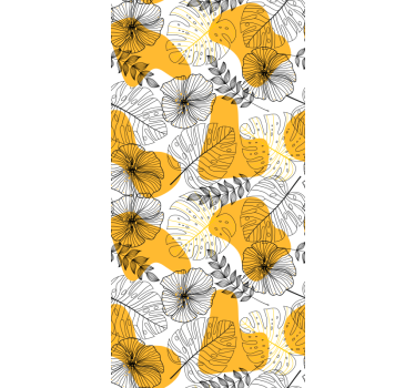 Carta da parati texture design floreale kallax - TenStickers