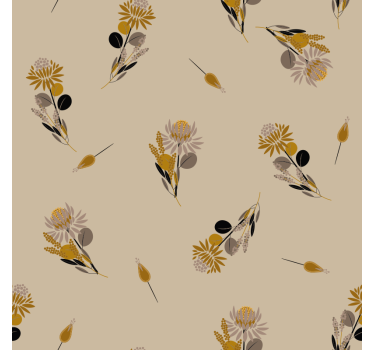 Carta da parati texture fiori vintage - TenStickers