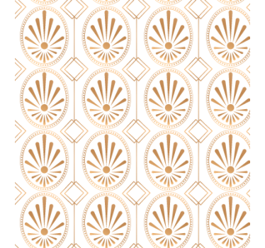Carta da parati texture arte moderna bianca e dorata - TenStickers