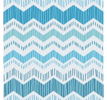 Carta da parati texture zig zag blu - TenStickers