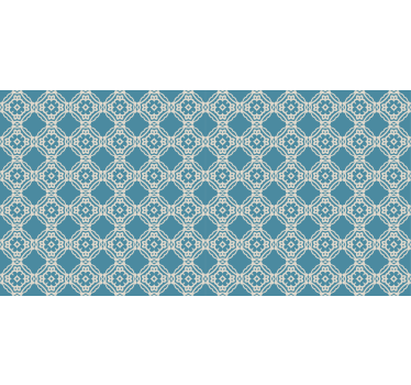 Carta da parati texture motivo antico blu e bianco - TenStickers
