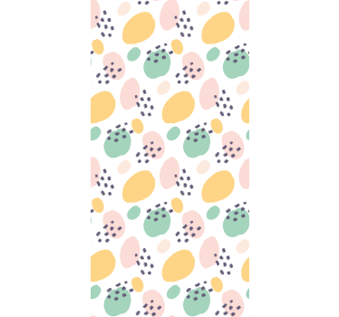 Carta da parati texture forme artistiche pastello - TenStickers