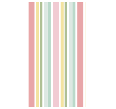 Carta da parati texture design a righe multicolore pastello - TenStickers