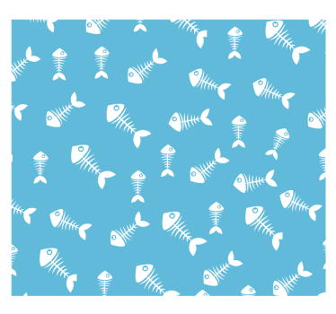 Carta da parati natura ossa di pesce - TenStickers