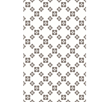 Carta da parati natura design quadrifogli beige - TenStickers