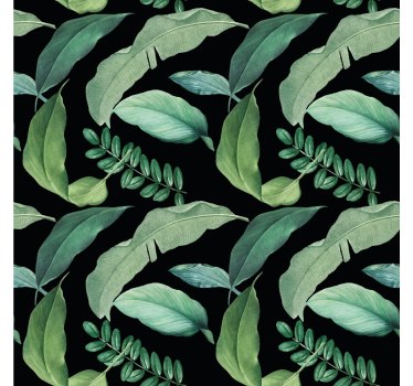 Carta da parati natura foglie verdi botaniche - TenStickers