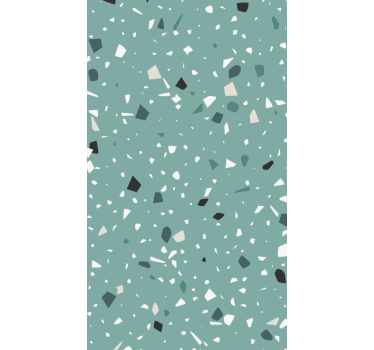 Carta da parati moderna texture terrazzo acquamarina - TenStickers