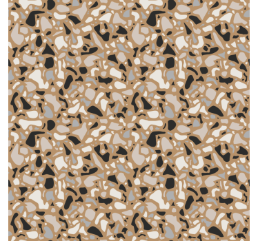 Carta da parati moderna texture terrazzo marrone classico - TenStickers
