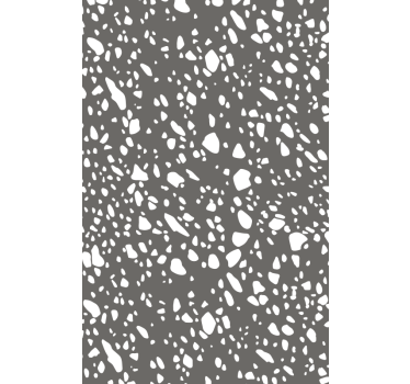 Carta da parati moderna texture terrazzo grigio e bianco - TenStickers