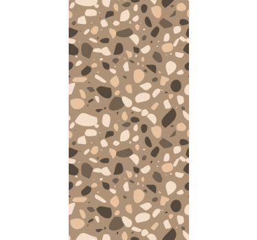 Carta da parati moderna texture terrazzo classico marrone - TenStickers